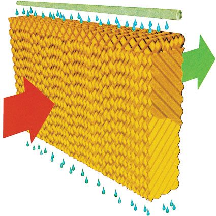 環(huán)?？照{(diào)的降溫效果可以達(dá)到4-10度，它是通過將大量冷風(fēng)送入室內(nèi)，達(dá)到降溫的效果。所以在降溫的同時(shí)，會(huì)將室內(nèi)悶熱帶有異味的氣體排出，達(dá)到通風(fēng)換氣的效果。而且環(huán)?？照{(diào)還可以根據(jù)不同車間情況，設(shè)計(jì)不同的廠房降溫通風(fēng)方案，既可以崗位送風(fēng)降溫，同時(shí)也可以為車間整體降溫。