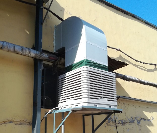 安裝環(huán)?？照{(diào)+工業(yè)大風(fēng)扇給車(chē)間降溫怎么樣